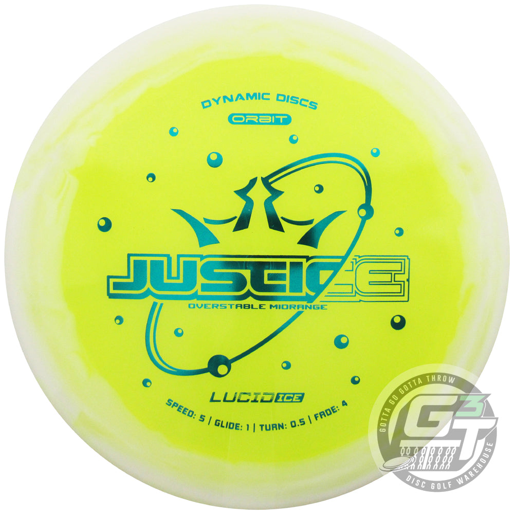 Dynamic Discs Lucid Ice Orbit Justice Midrange Golf Disc