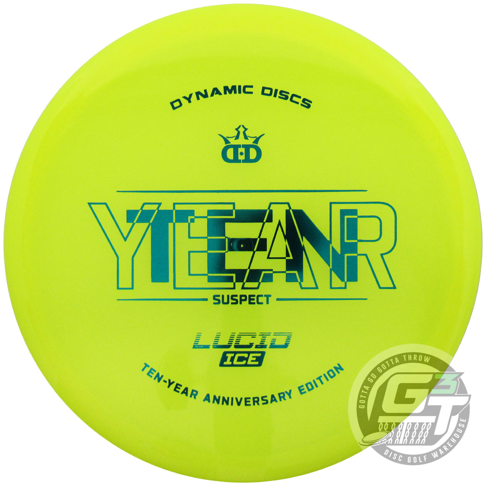 Dynamic Discs Limited Edition 10-Year Anniversary Lucid Ice Suspect Midrange Golf Disc