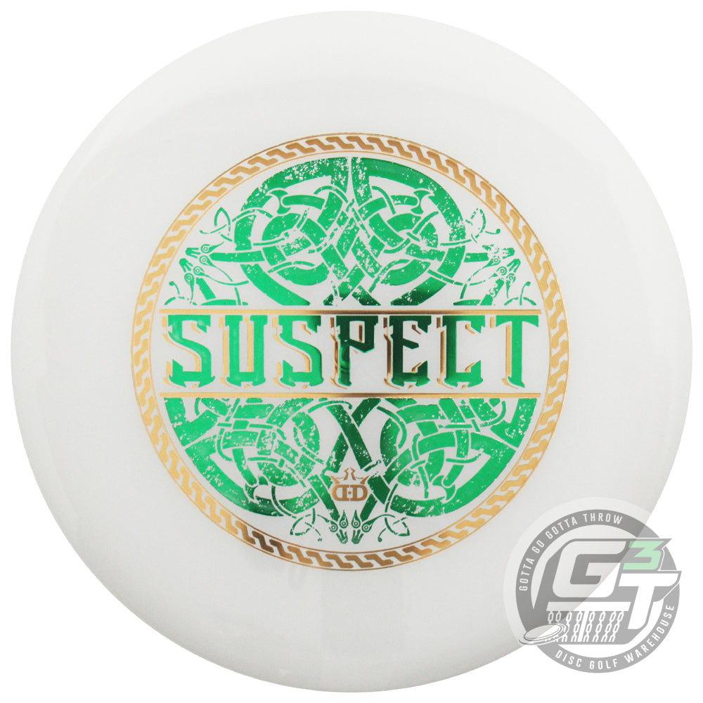 Dynamic Discs Limited Edition 2024 St. Patrick's Day Stamp Lucid Ice Suspect Midrange Golf Disc