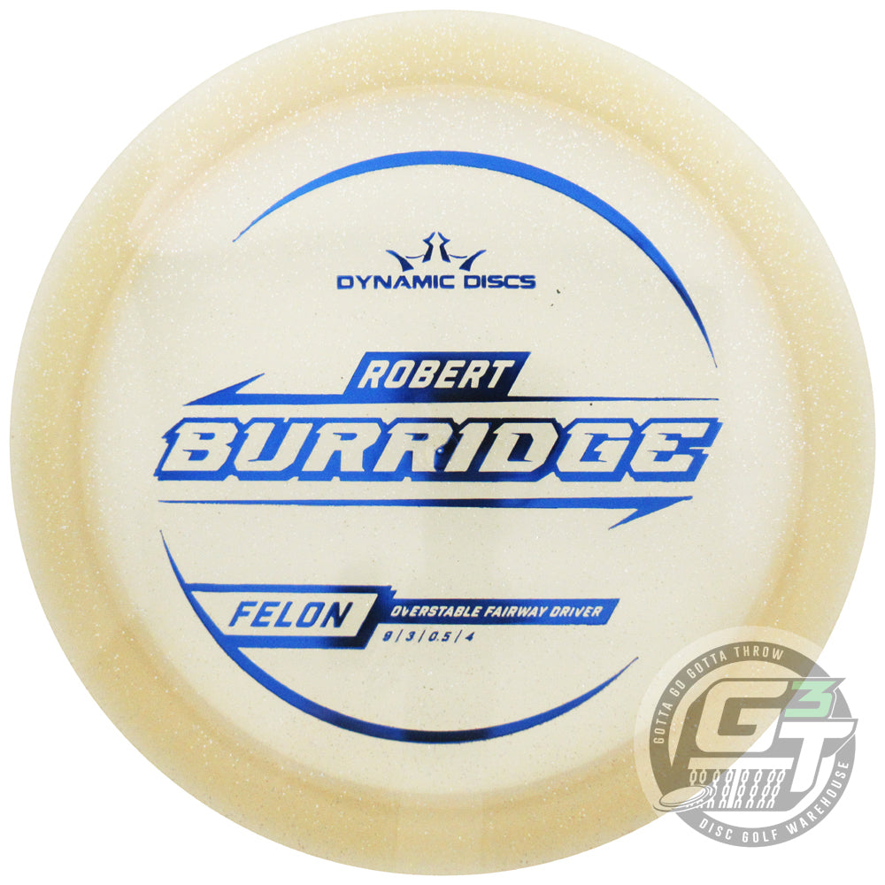 Dynamic Discs Limited Edition 2025 Team Series Robert Burridge Gold Metal Flake Lucid Felon Fairway Driver Golf Disc