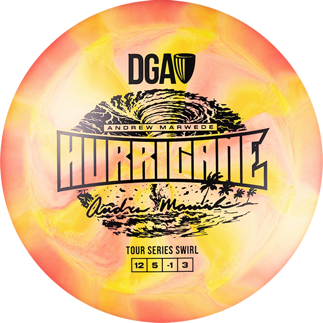 DGA Limited Edition 2026 Tour Series Andrew Marwede Special Blend Hurricane Distance Driver Golf Disc