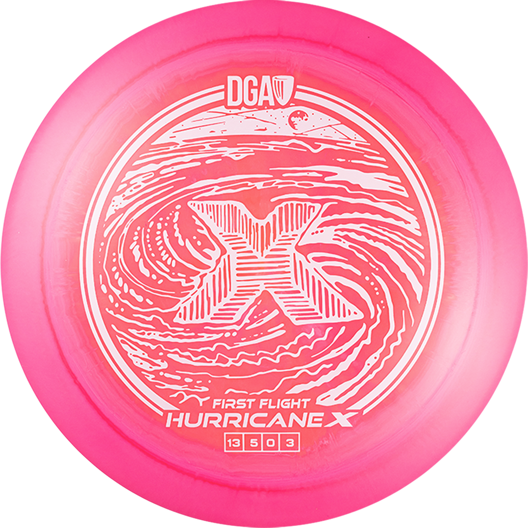DGA First Run LE Swirl Hurricane X Distance Driver Golf Disc