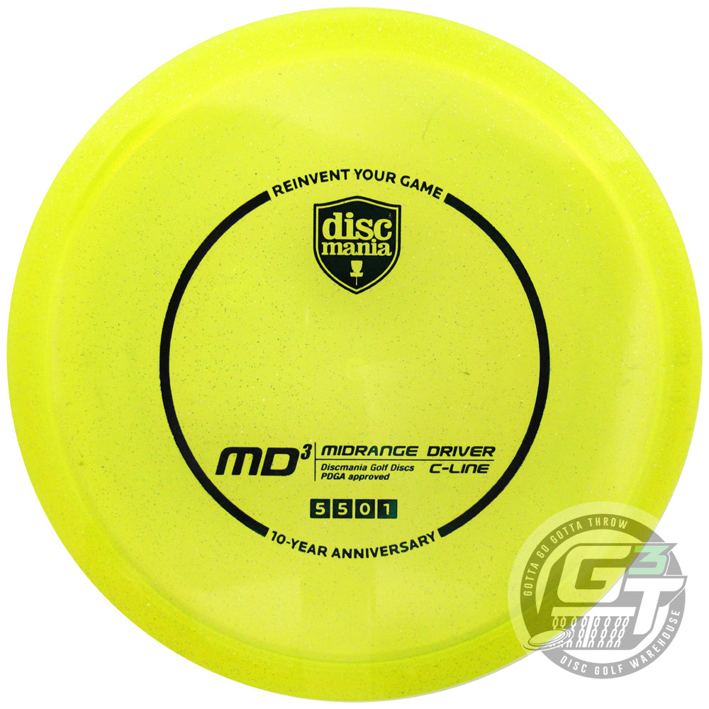Discmania Limited Edition 10-Year Anniversary Heirloom Stamp Metal Flake C-Line MD3 Midrange Golf Disc