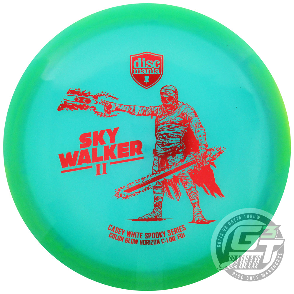 Discmania Limited Edition 2024 Spooky Series Casey White Sky Walker II Color Glow Horizon C-Line FD1 Fairway Driver Golf Disc