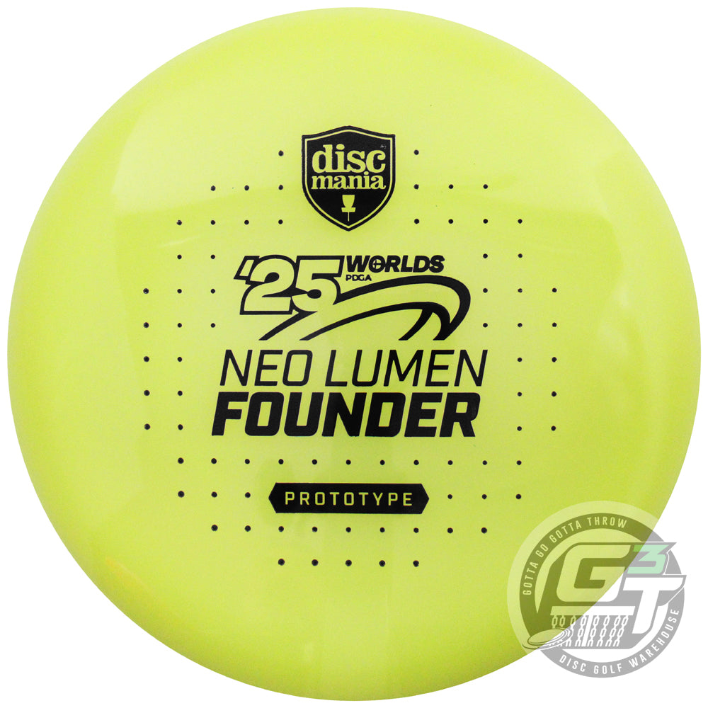 Discmania Limited Edition 2025 PDGA World Championships Prototype Lumen Glow Neo Founder Midrange Golf Disc