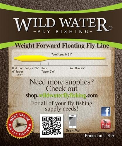 Wild Water Fly Fishing Weight Forward 10 Floating Fly Line