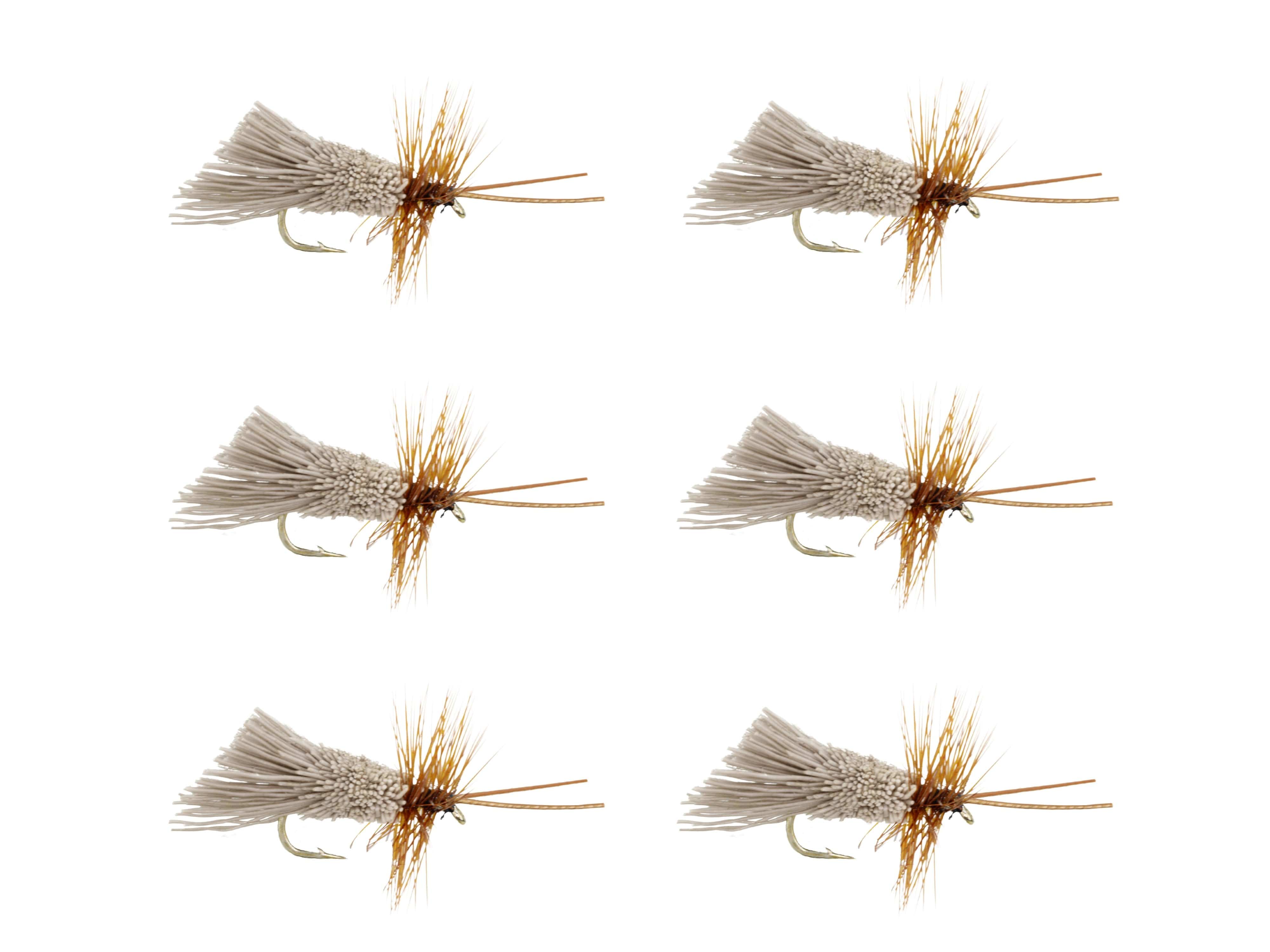 Wild Water Fly Fishing Goddard Natural Caddis, Size 12, Qty. 6