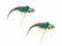 Wild Water Fly Fishing Green, Yellow and Orange Deer Hair Diver, Size 2, Qty. 2