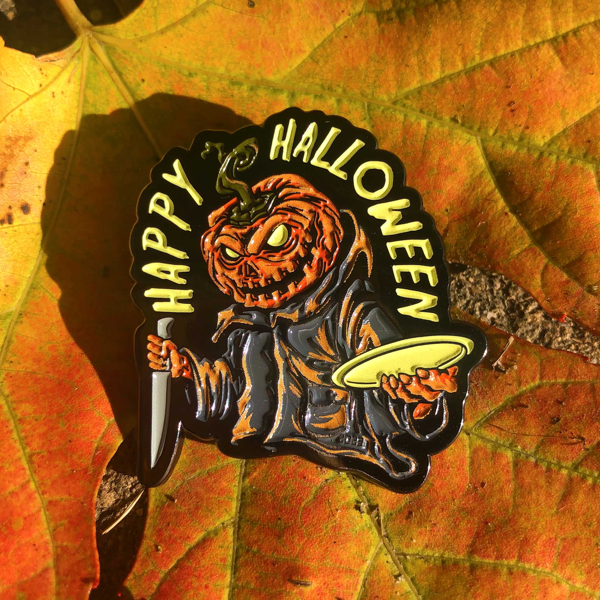 Halloween 2023 Pumpkin Head Disc Golf Pin - LIMITED EDITION