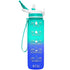 32 oz Straw Water Bottle with Times Aqua Blue