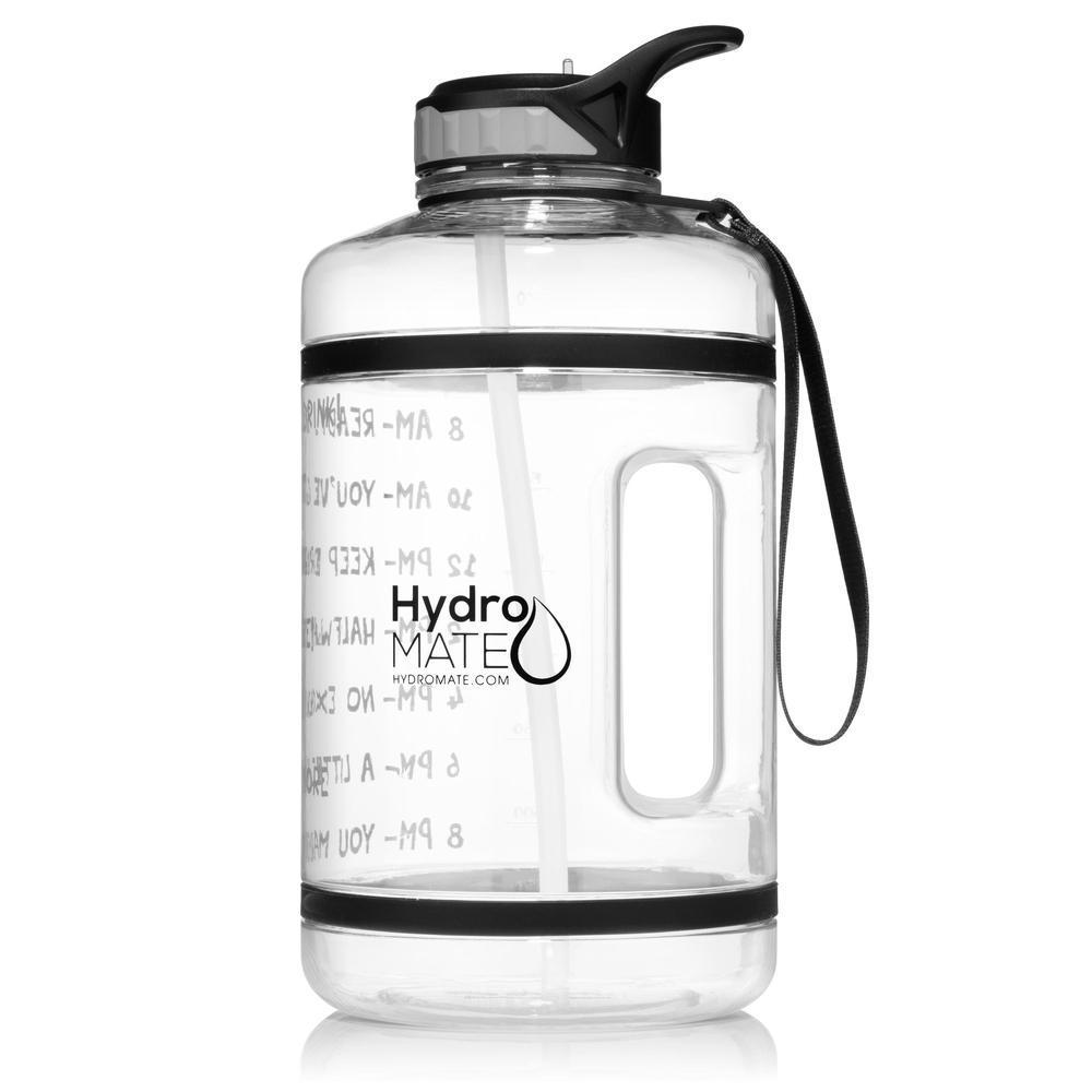 64 oz Water Bottle with Straw Clear