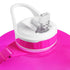 Gallon Straw Water Bottle with Times Pink Aqua