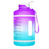 Gallon Water Bottle with Straw Purple Aqua