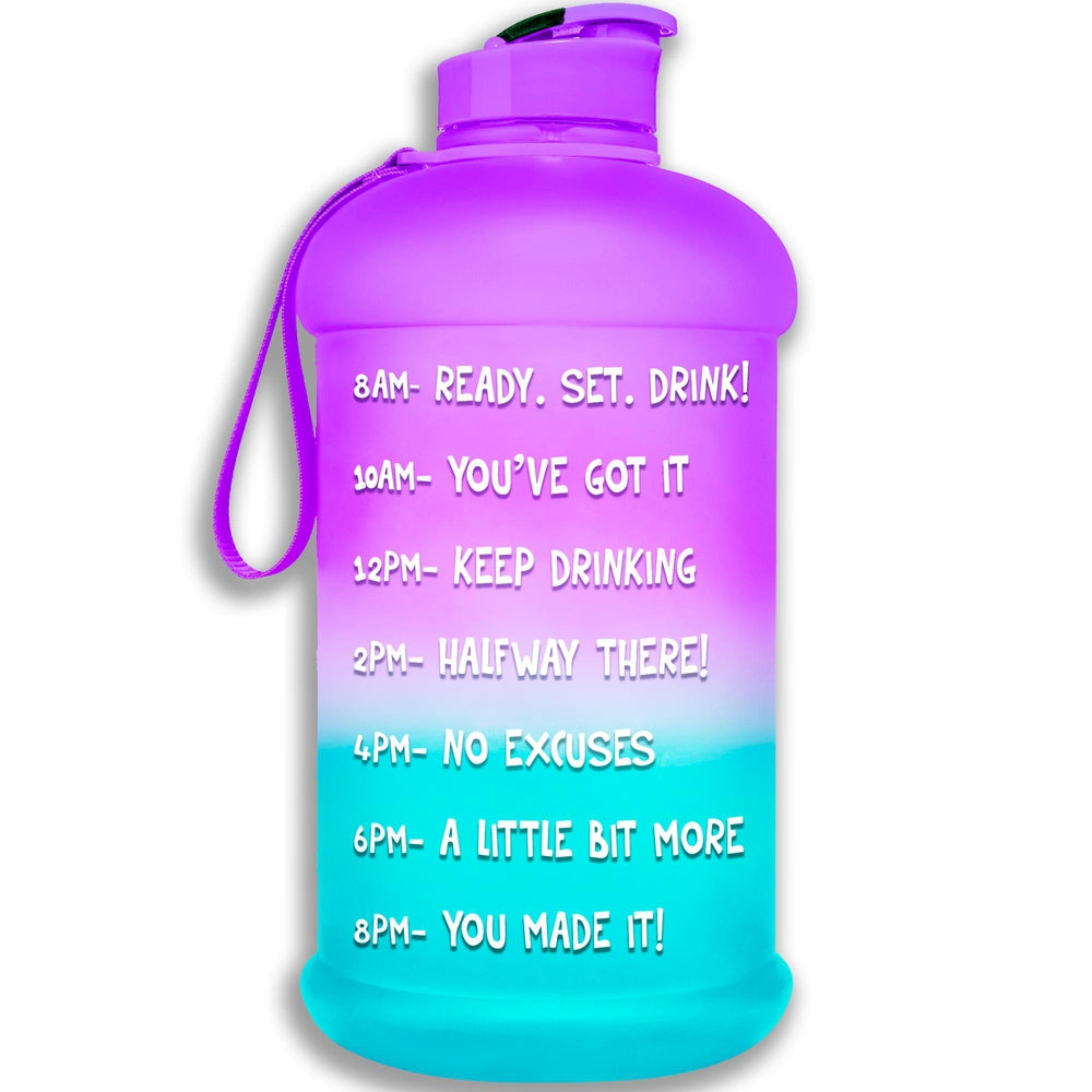 Half Gallon Water Bottle with Times Purple Aqua
