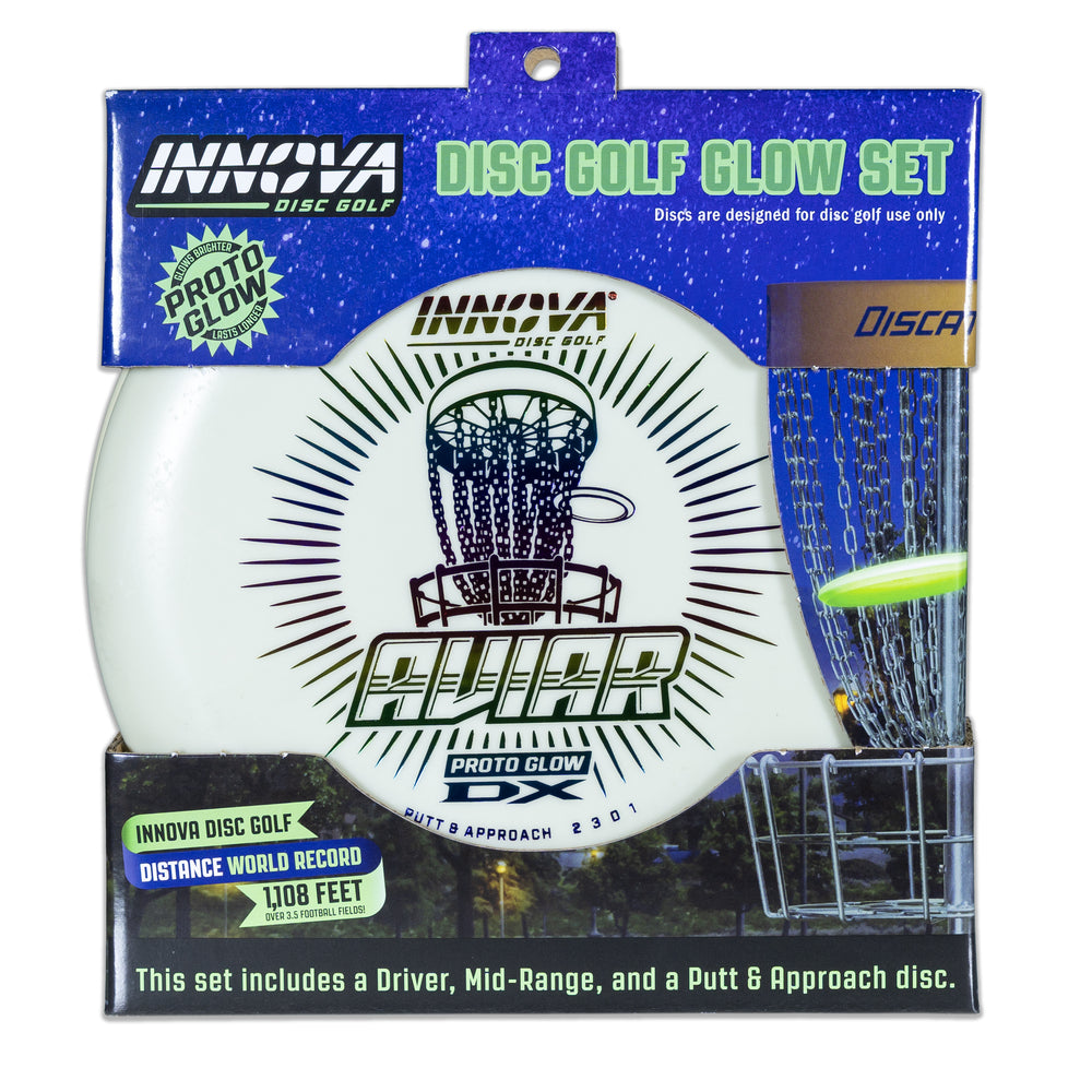 Innova 3-Disc Proto Glow DX Beginner Disc Golf Set