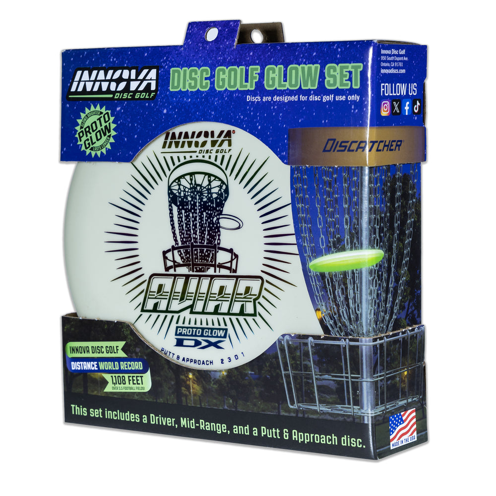 Innova 3-Disc Proto Glow DX Beginner Disc Golf Set