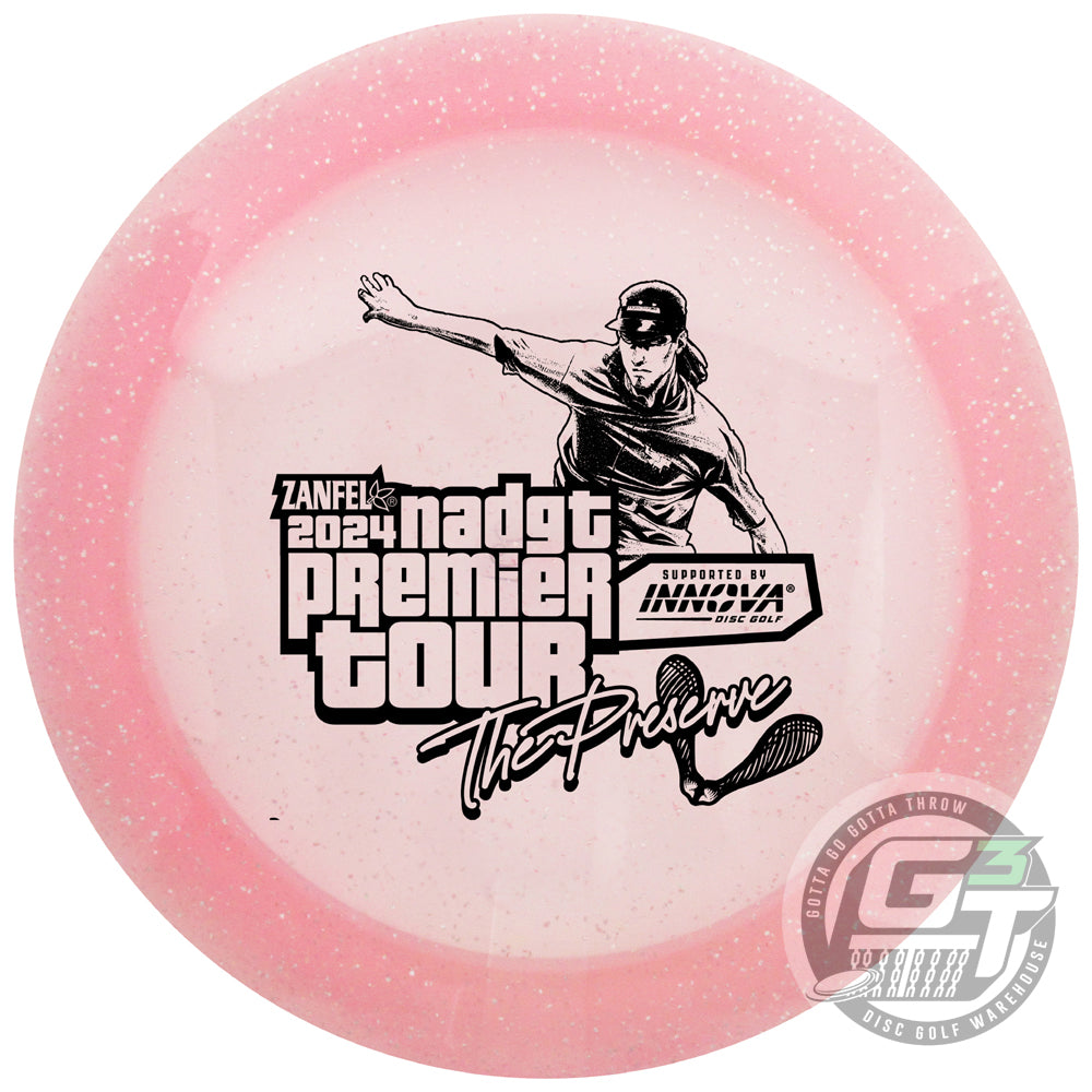 Innova Limited Edition 2024 NADGT at The Preserve Glow Metal Flake Champion Roadrunner Distance Driver Golf Disc