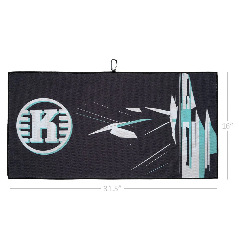 Kastaplast Glitched Microfiber Waffle Disc Golf Towel