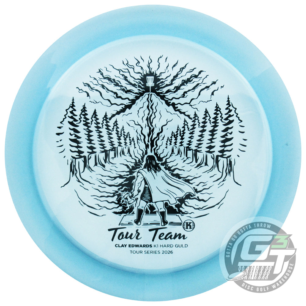 Kastaplast Limited Edition 2026 Tour Series Clay Edwards K1 Hard Guld Distance Driver Golf Disc