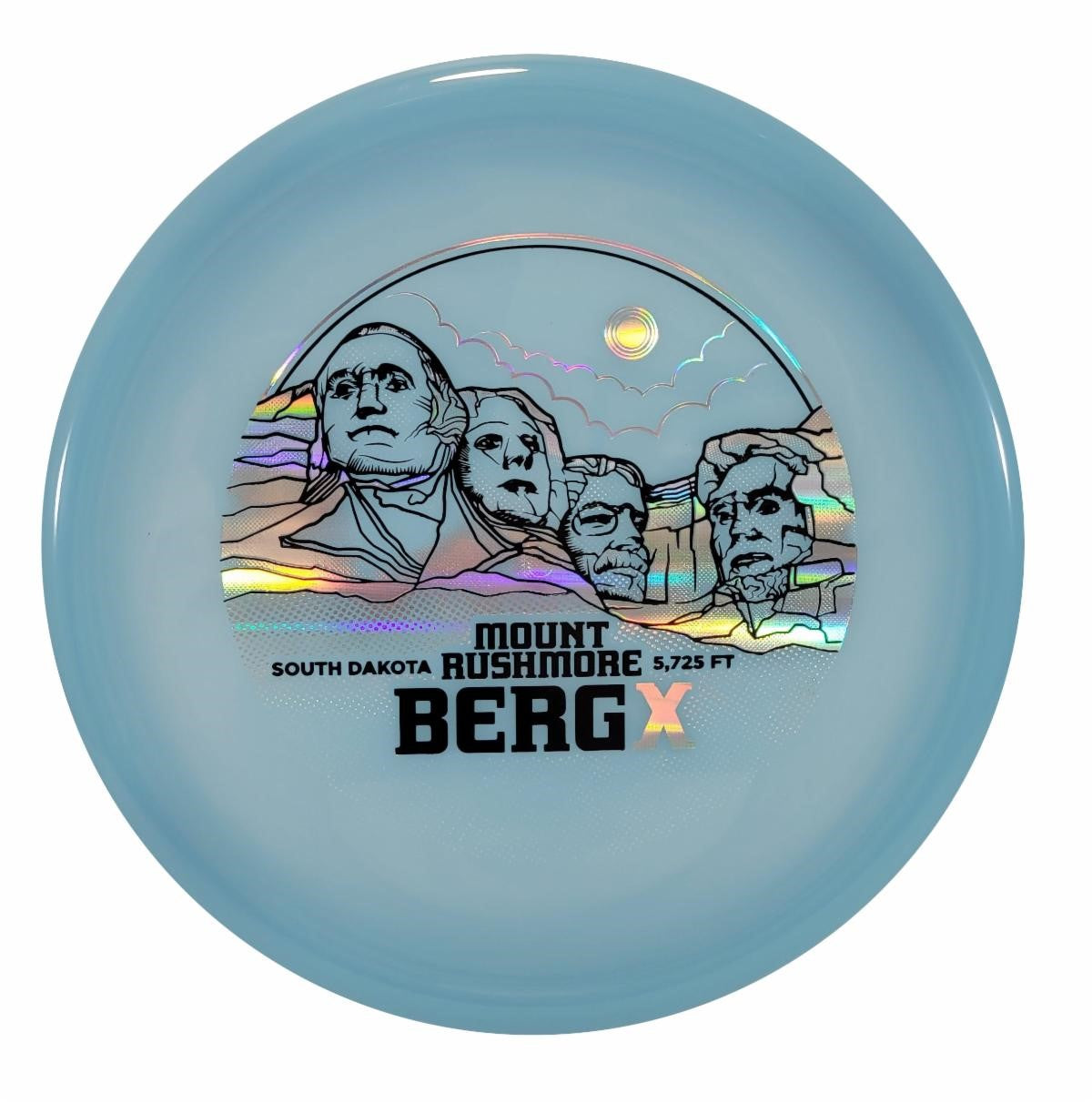 Kastaplast Limited Edition Mount Rushmore Stamp Color Glow K1 Berg X Putter Golf Disc