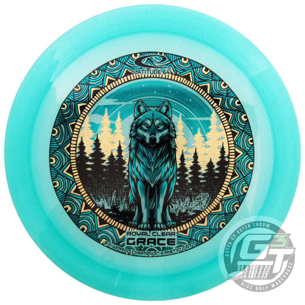 Latitude 64 Limited Edition 2026 Team Series Kristin Latt Royal Clear Grace Distance Driver Golf Disc