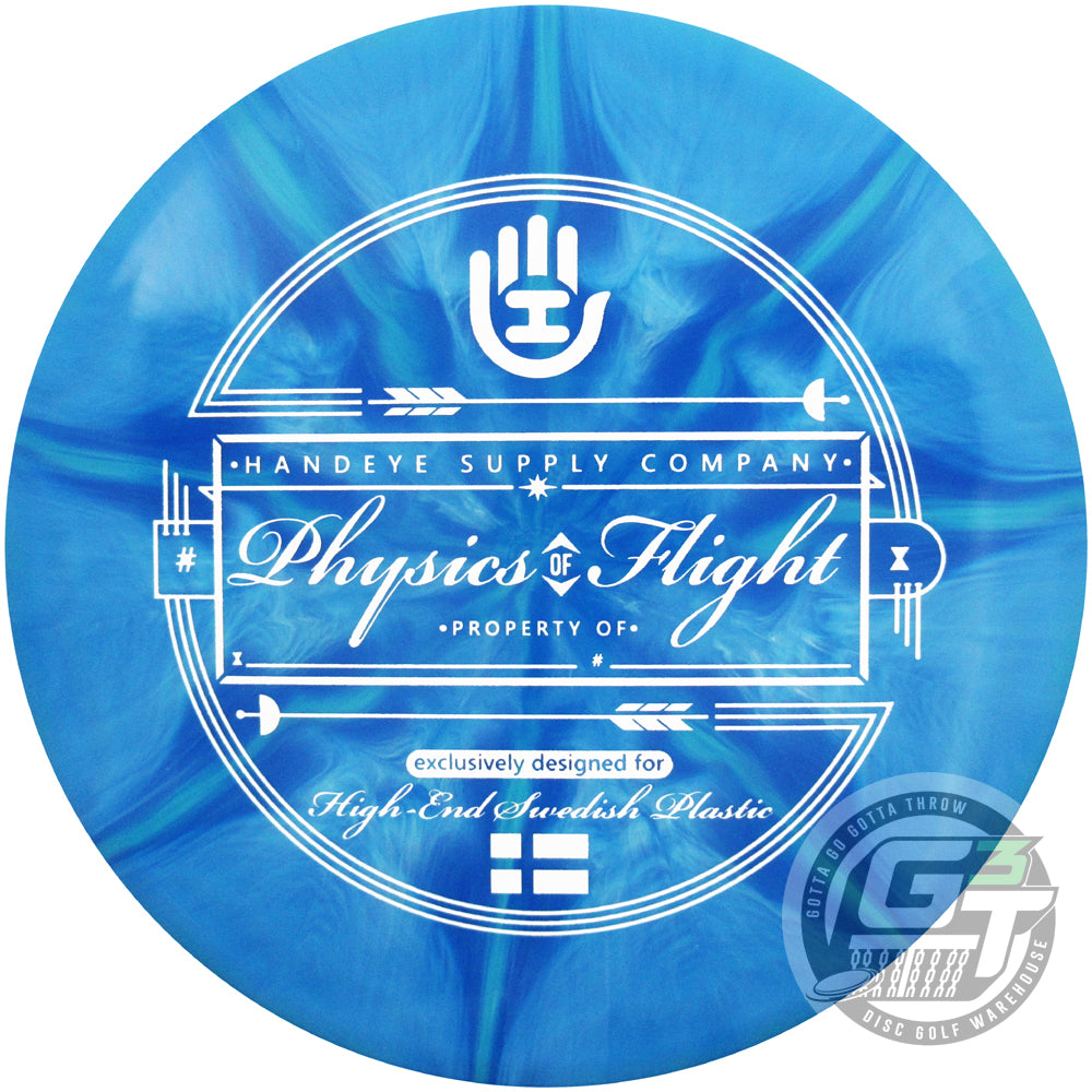 Latitude 64 Limited Edition HSCo High-End Stamp Gold Ice Burst Claymore Midrange Golf Disc