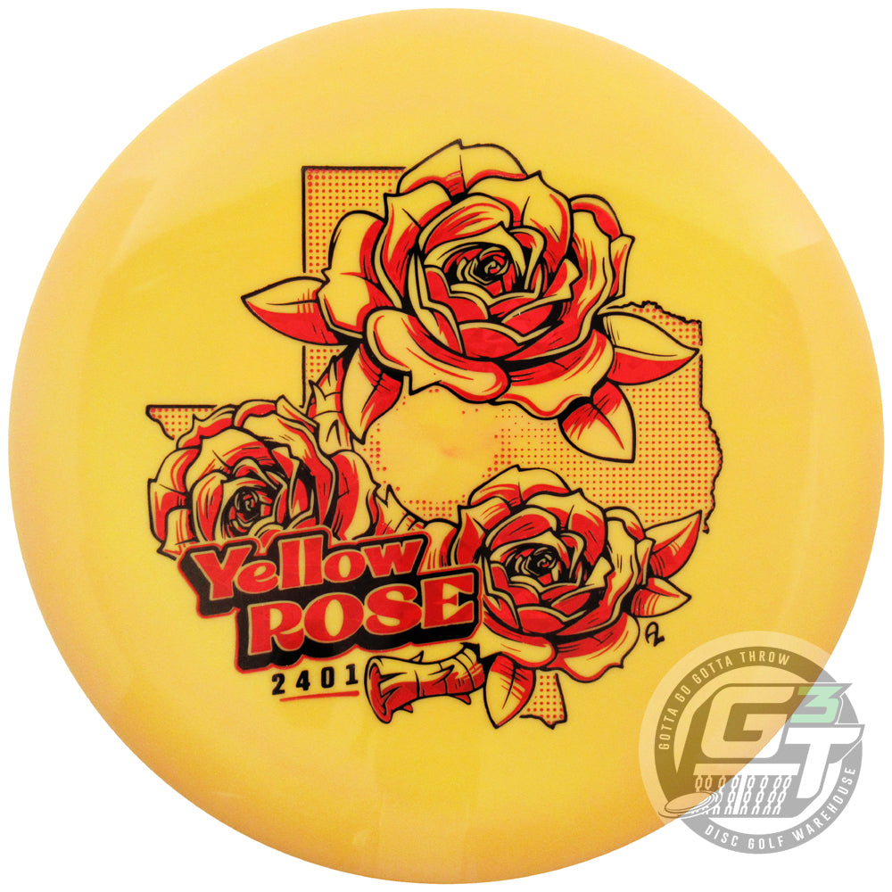 Lone Star Artist Series Bravo Yellow Rose Putter Golf Disc