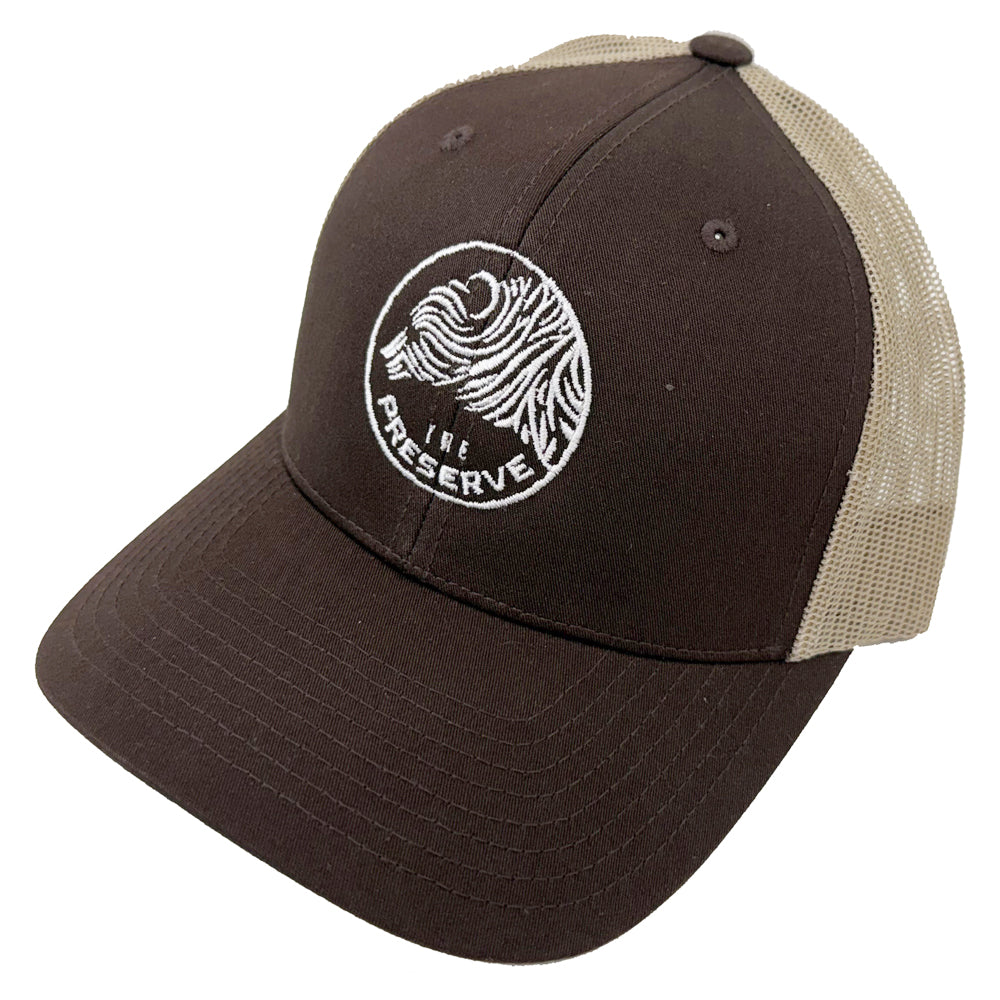 Minnesota Preserve Black Bear Logo Snapback Sport-Tek Mesh Trucker Disc Golf Hat