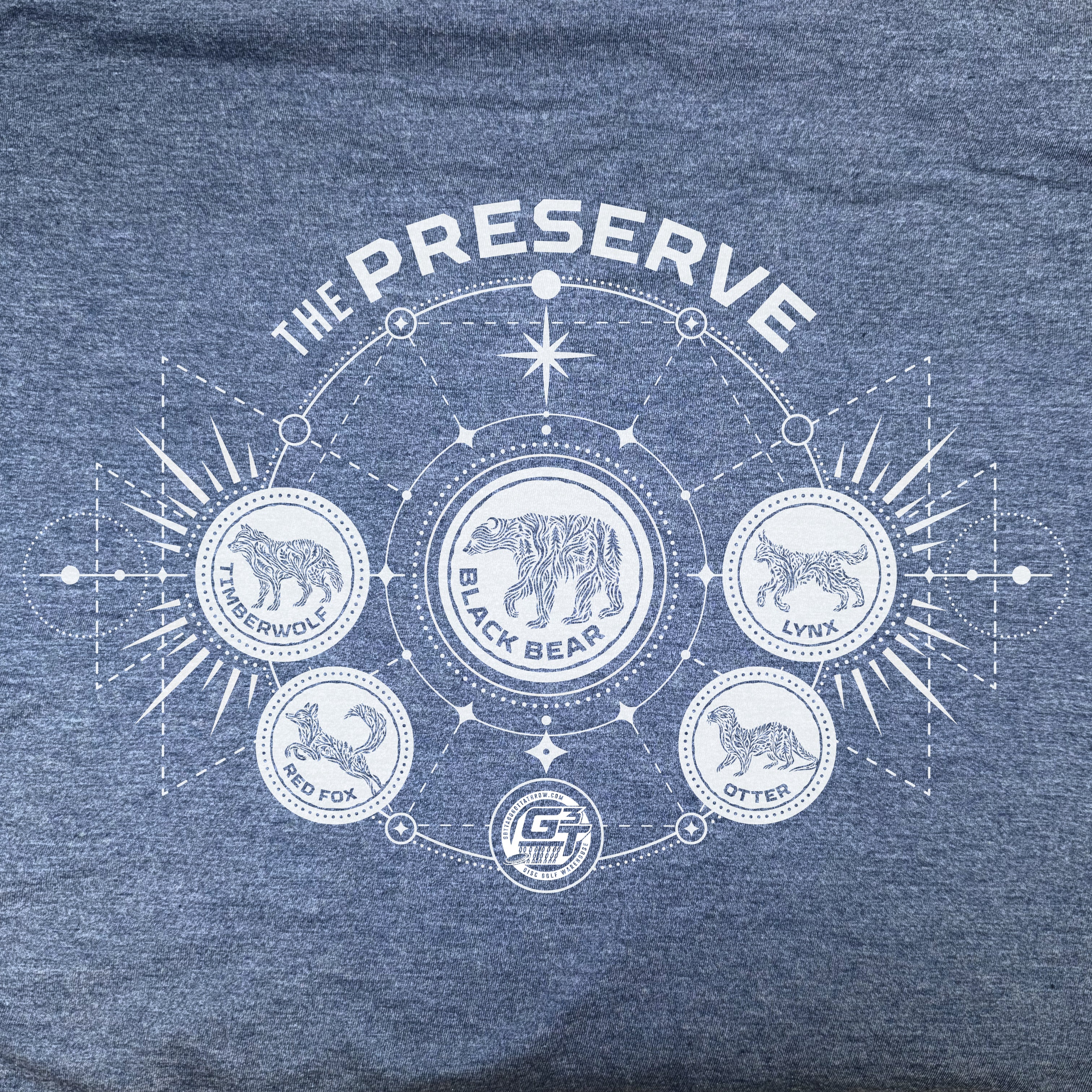 Minnesota Preserve Otter Logo Short Sleeve Disc Golf T-Shirt