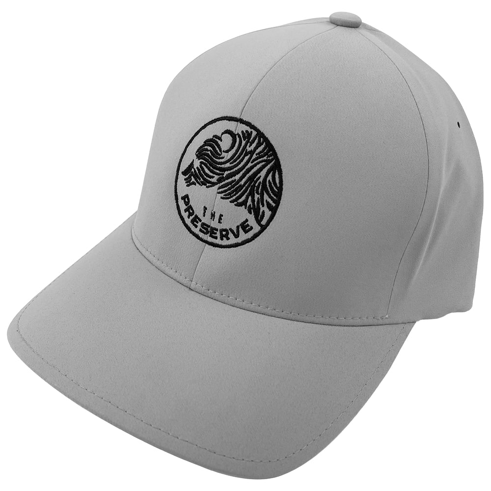 Minnesota Preserve Black Bear Logo Flexfit Delta Performance Disc Golf Hat