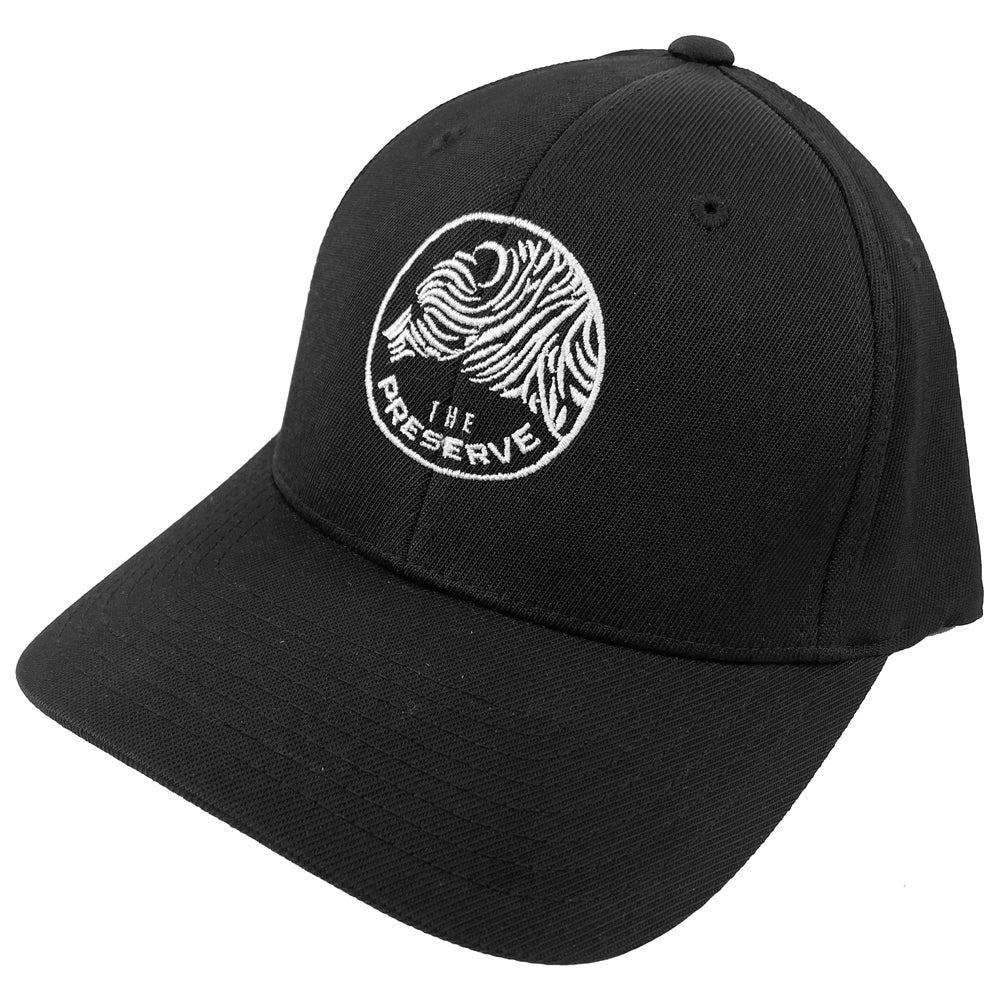 Minnesota Preserve Black Bear Logo Flexfit Sport-Tek Performance Disc Golf Hat