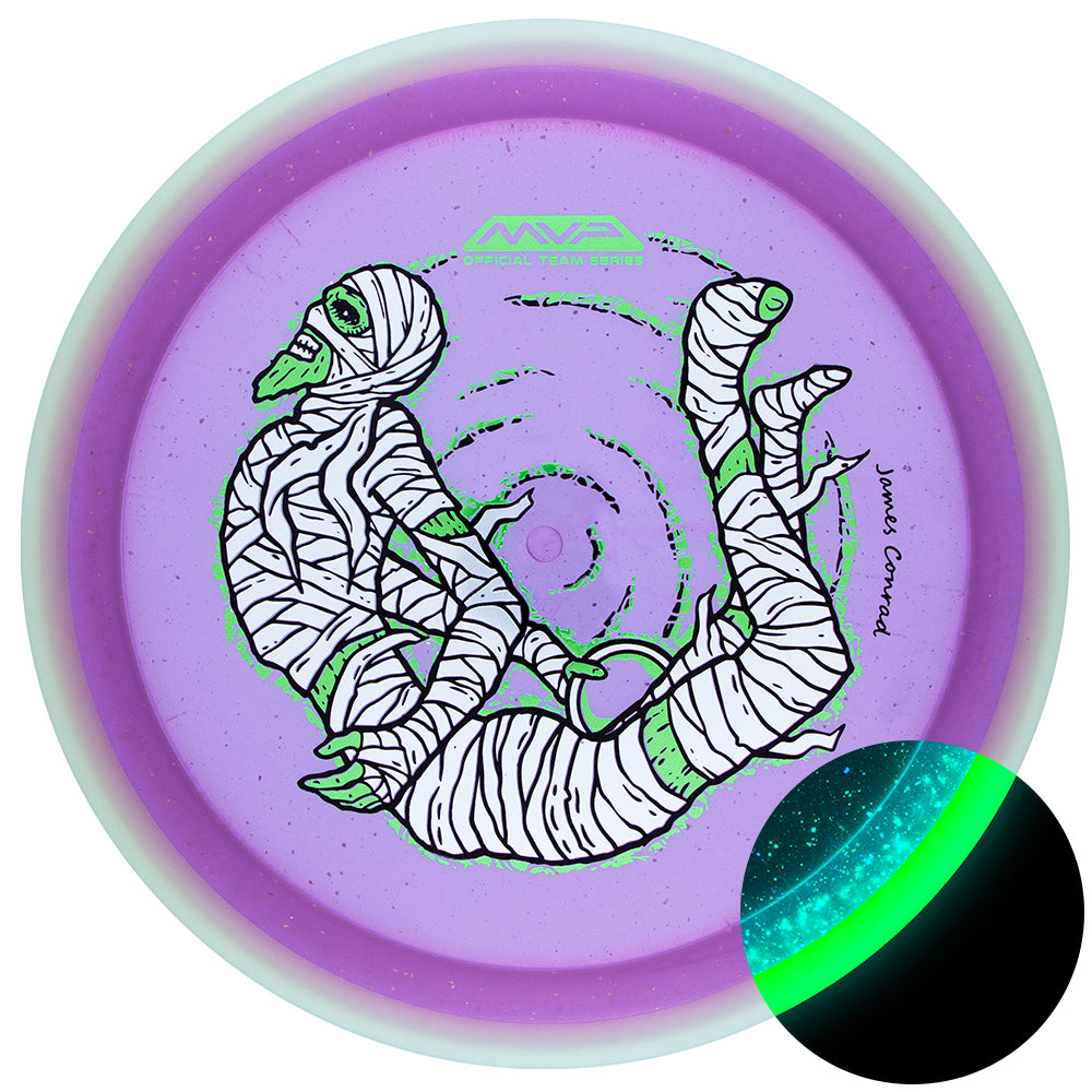 MVP Limited Edition 2026 Team Series Halloween Edition James Conrad Particle Glow Proton Trail Distance Driver Golf Disc