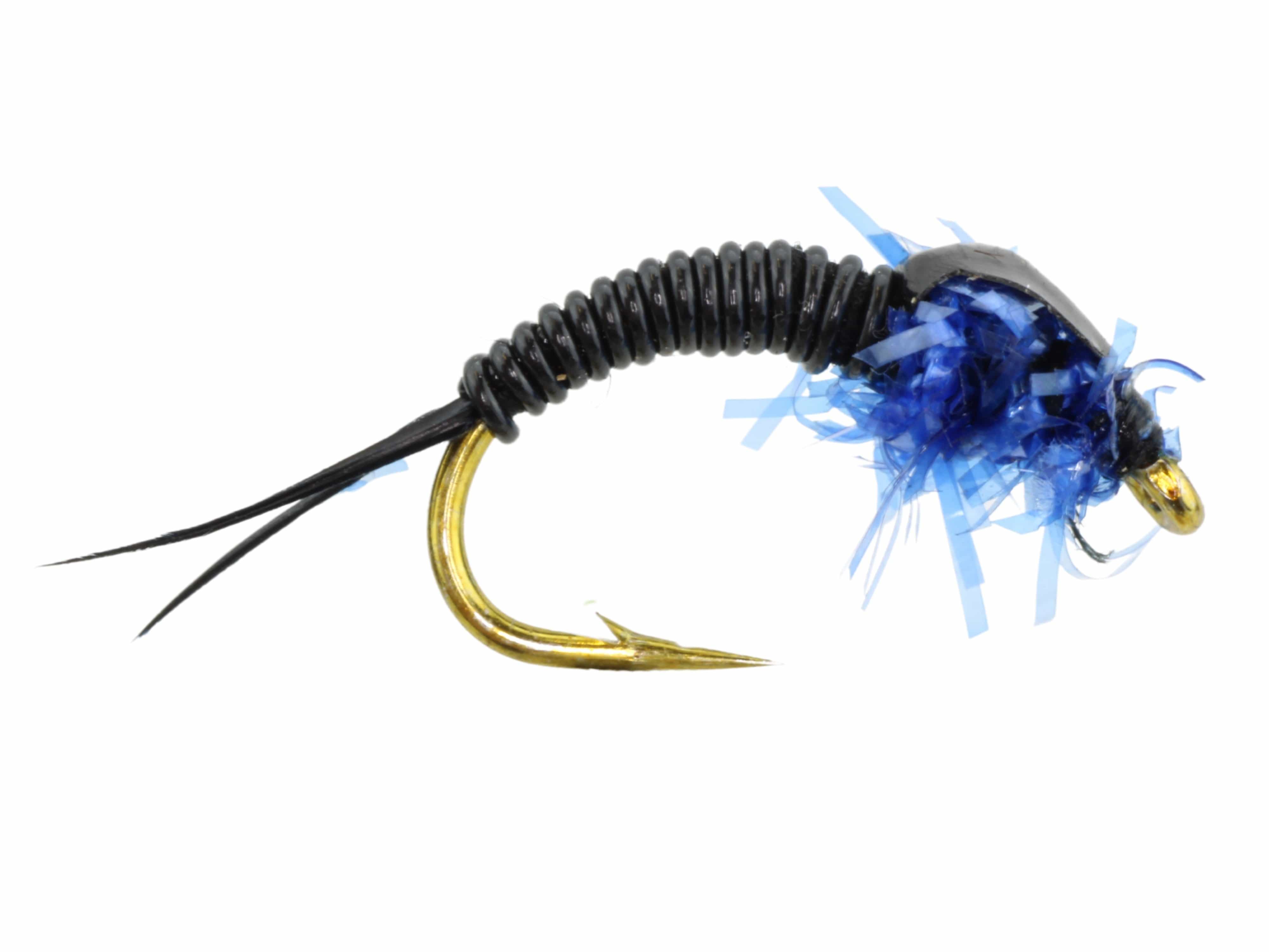 Wild Water Fly Fishing Estaz Stonefly, Metallic Royal Blue, Size 6, Qty. 6