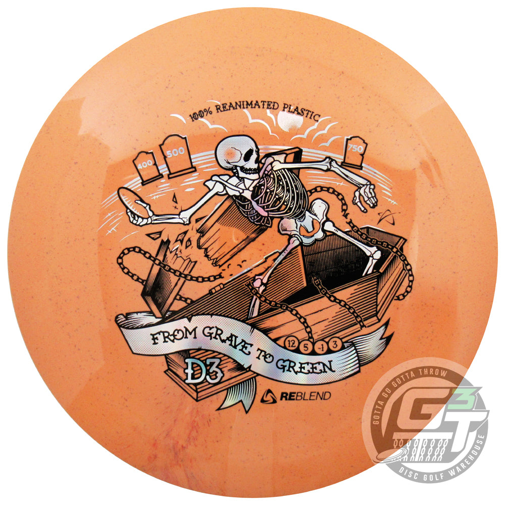 Prodigy Limited Edition 2024 Halloween Grave to Green Stamp ReBlend D3 Distance Driver Golf Disc