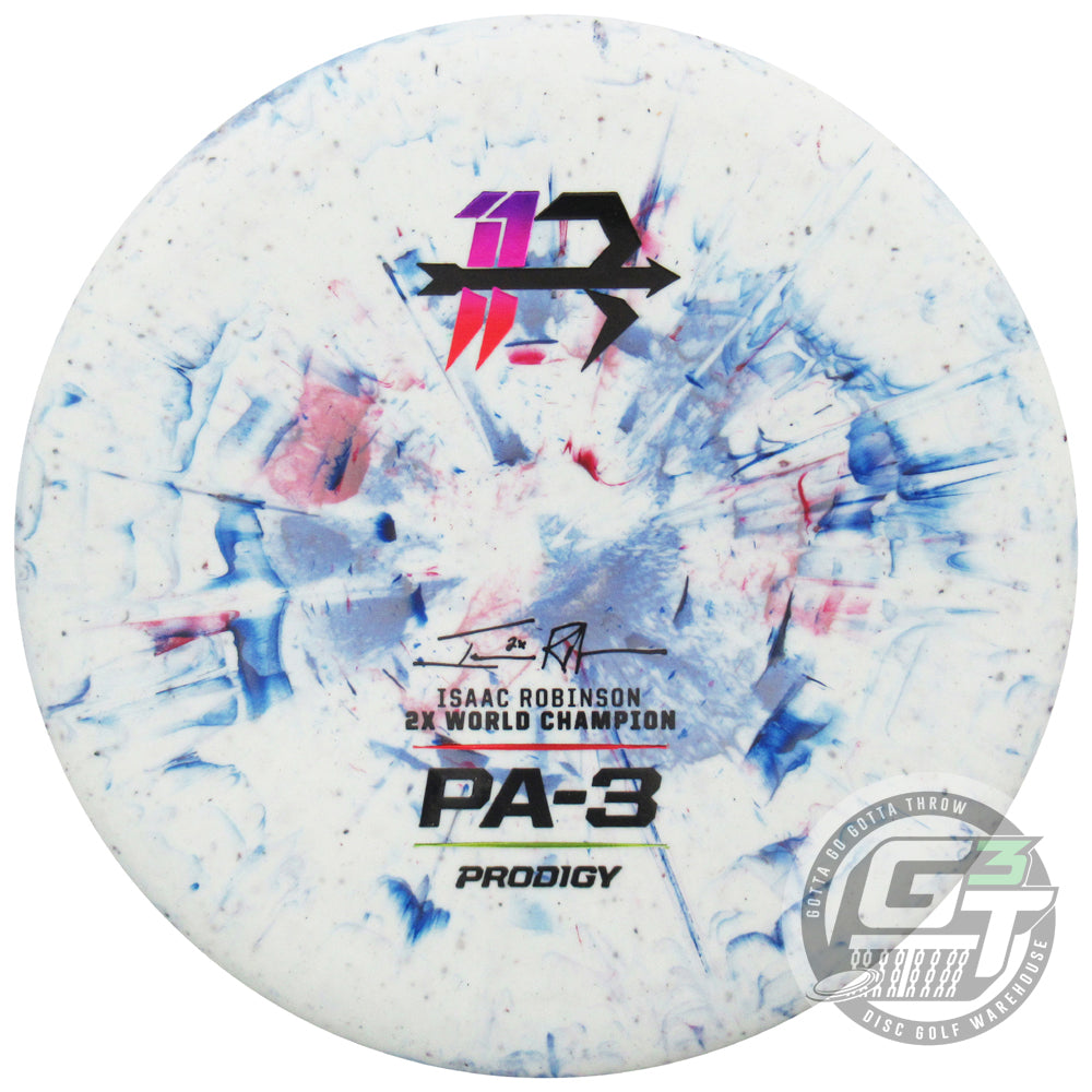 Prodigy Limited Edition Isaac Robinson 2024 PDGA World Champion Commemorative 2X Glow 300 Soft Fractal PA3 Putter Golf Disc