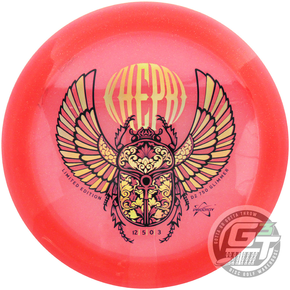 Prodigy Limited Edition Khepri Stamp Glimmer 750 Series D2 Distance Driver Golf Disc