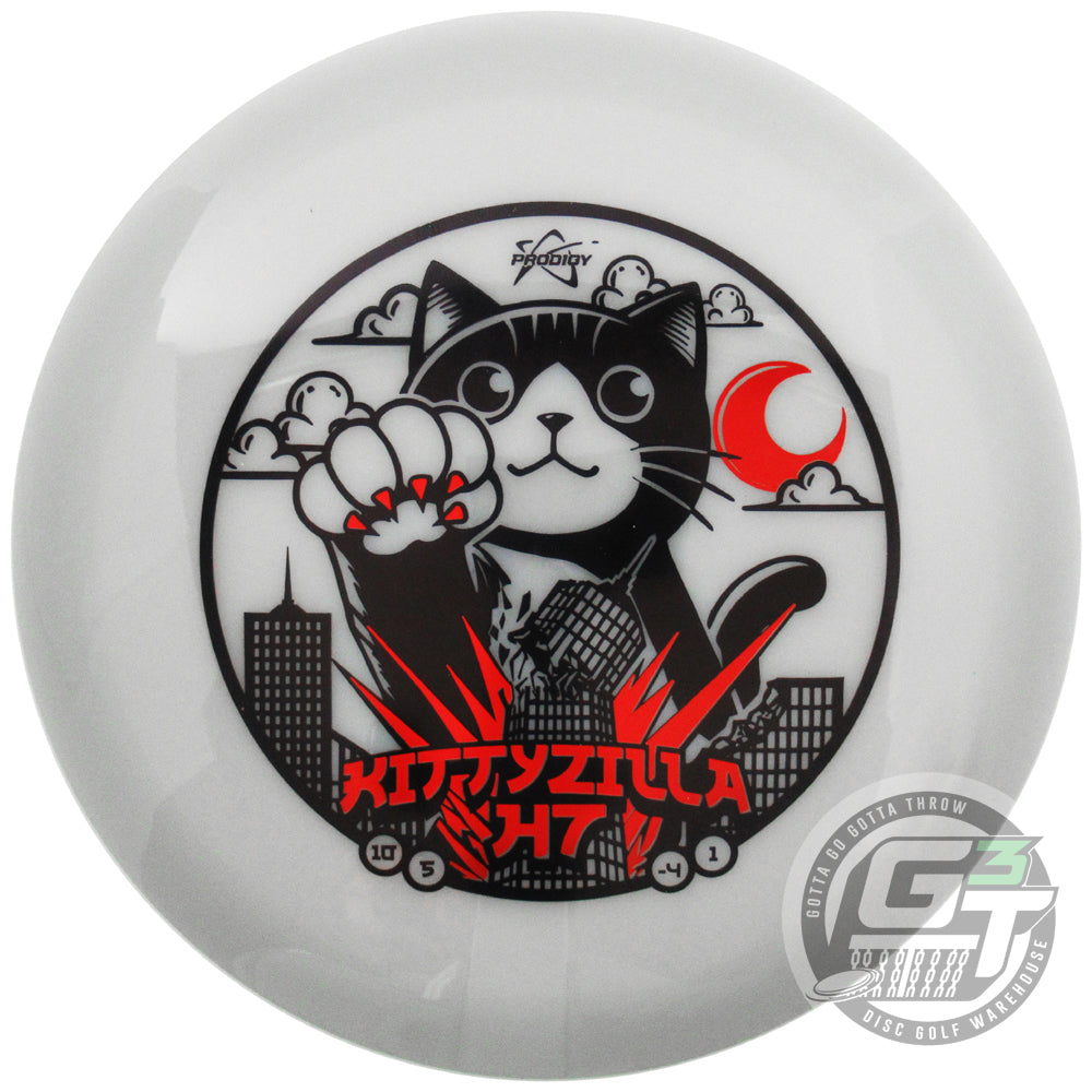 Prodigy Limited Edition Kittyzilla Returns Stamp 400 Glow Series H7 Hybrid Fairway Driver Golf Disc