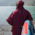 VOITED 2nd Edition Outdoor Poncho for Surfing, Camping, Vanlife & Wild Swimming - Cardinal