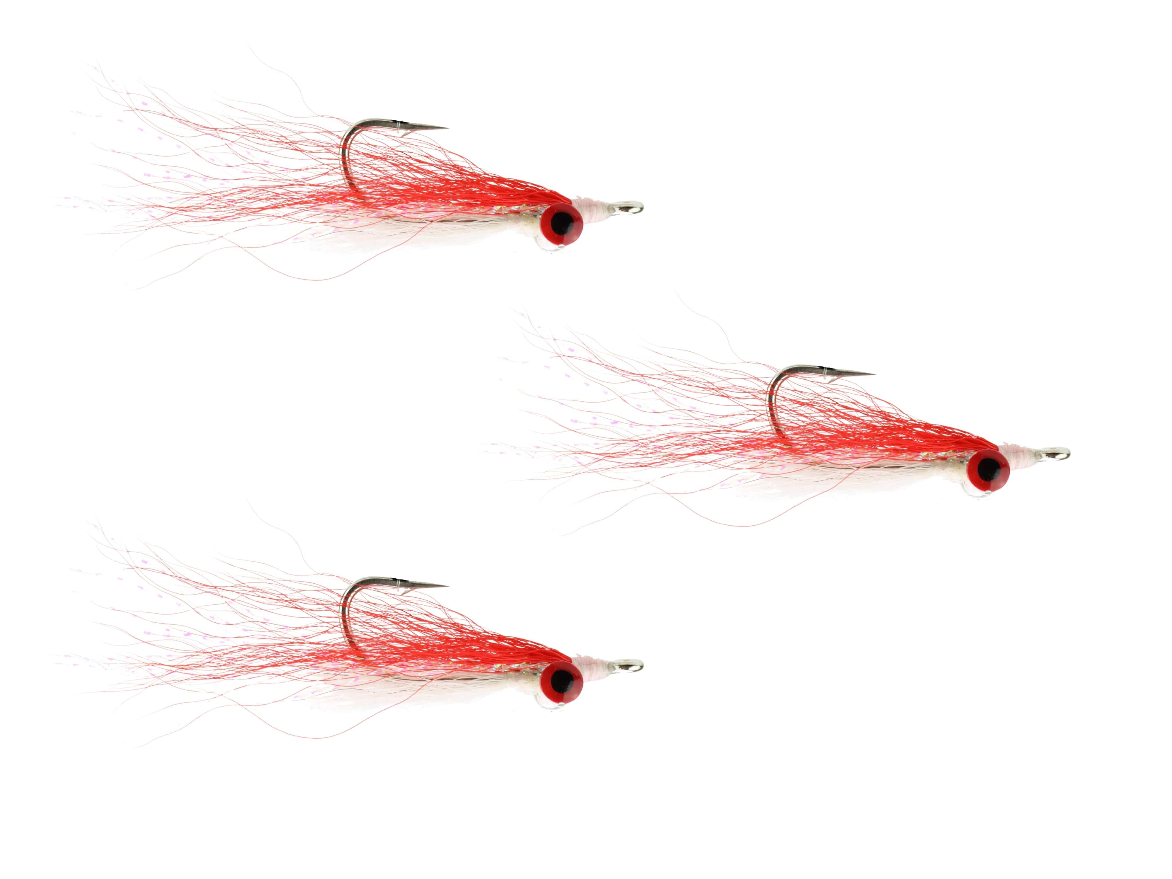 Wild Water Fly Fishing Red Clouser Minnow, Size 1/0, Qty. 3