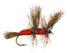 Wild Water Fly Fishing Red Double Humpy, Size 10, Qty. 6