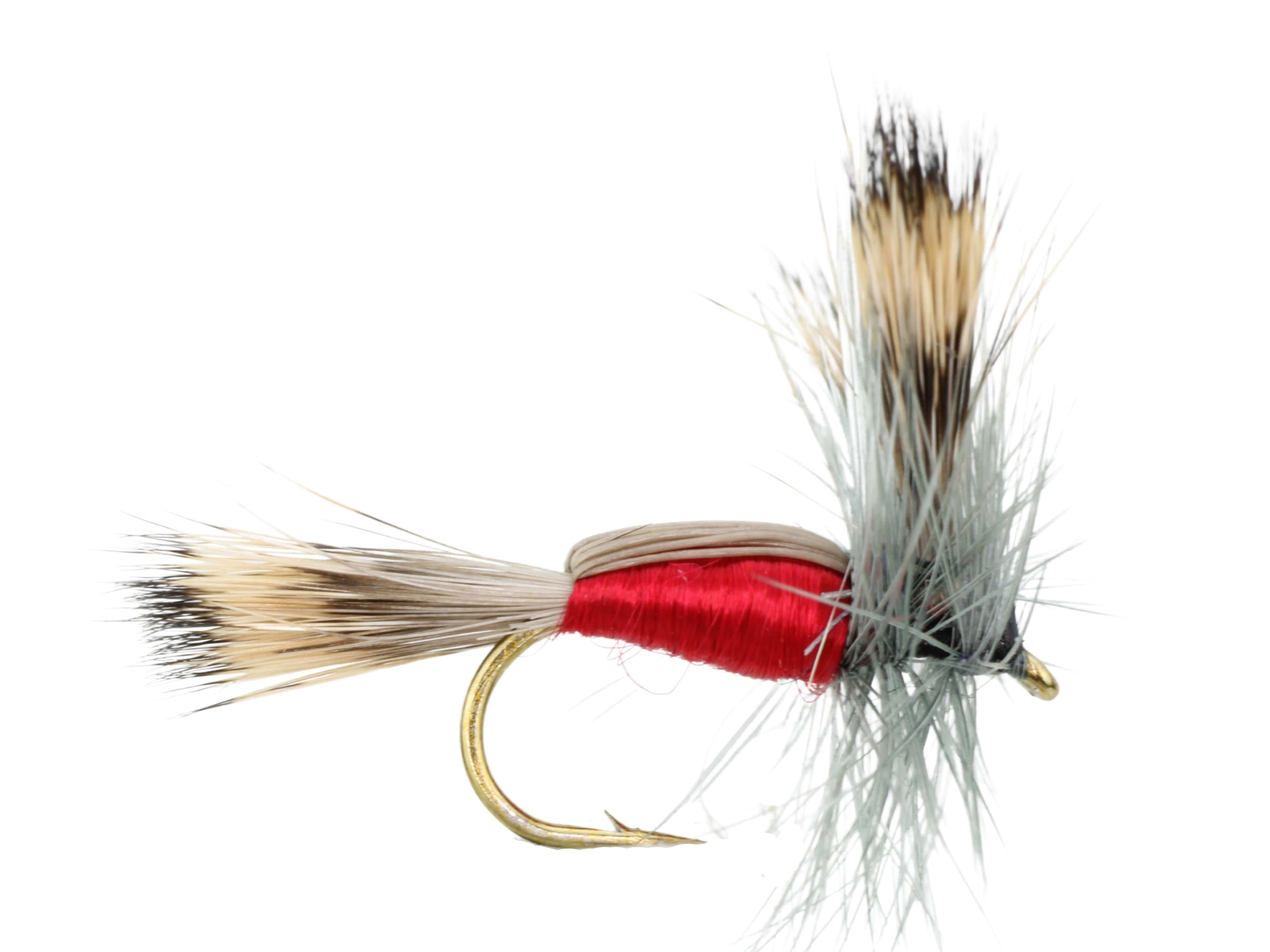 Wild Water Fly Fishing Red Humpy, Size 10, Qty. 6