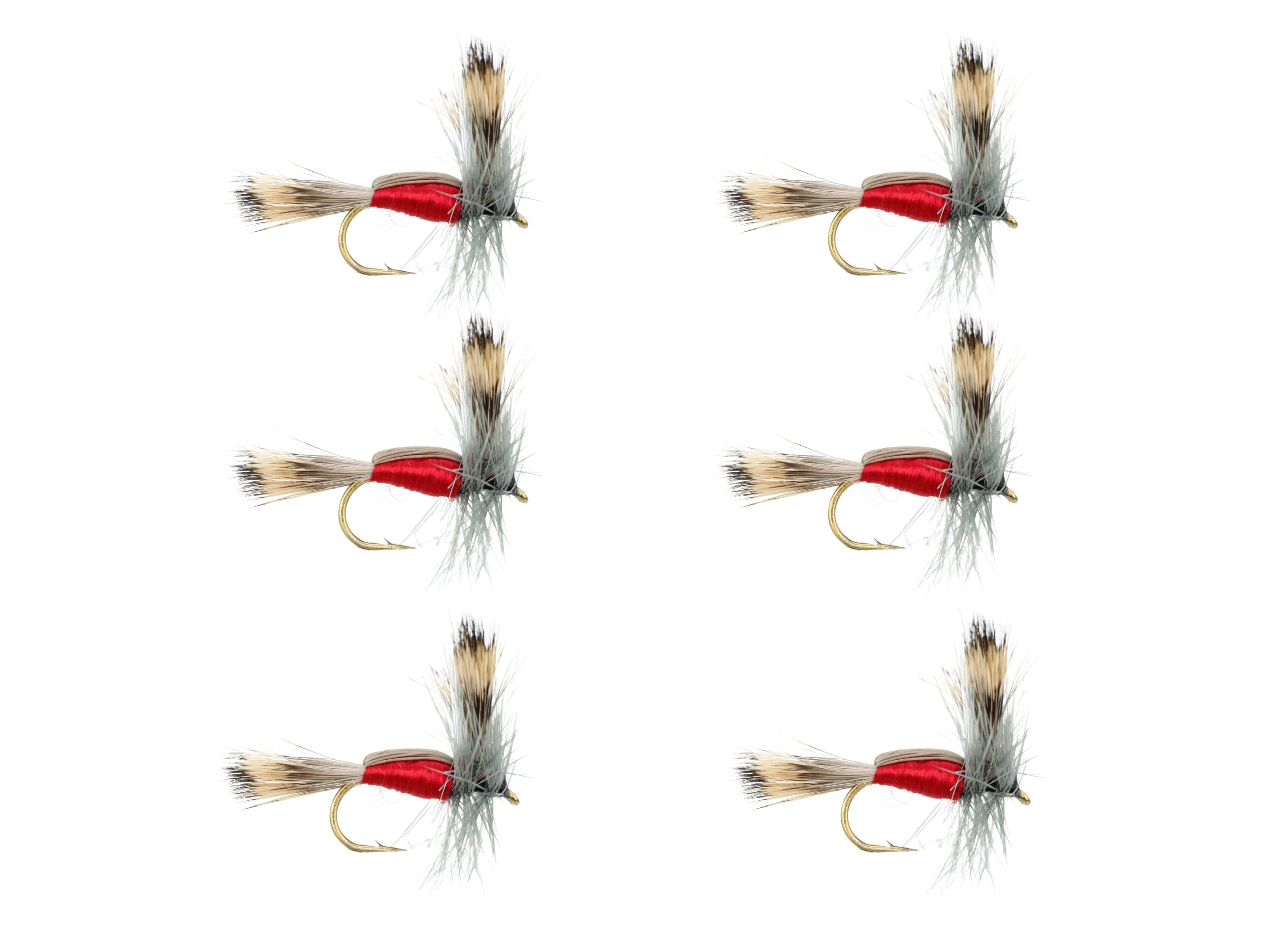 Wild Water Fly Fishing Red Humpy, Size 10, Qty. 6