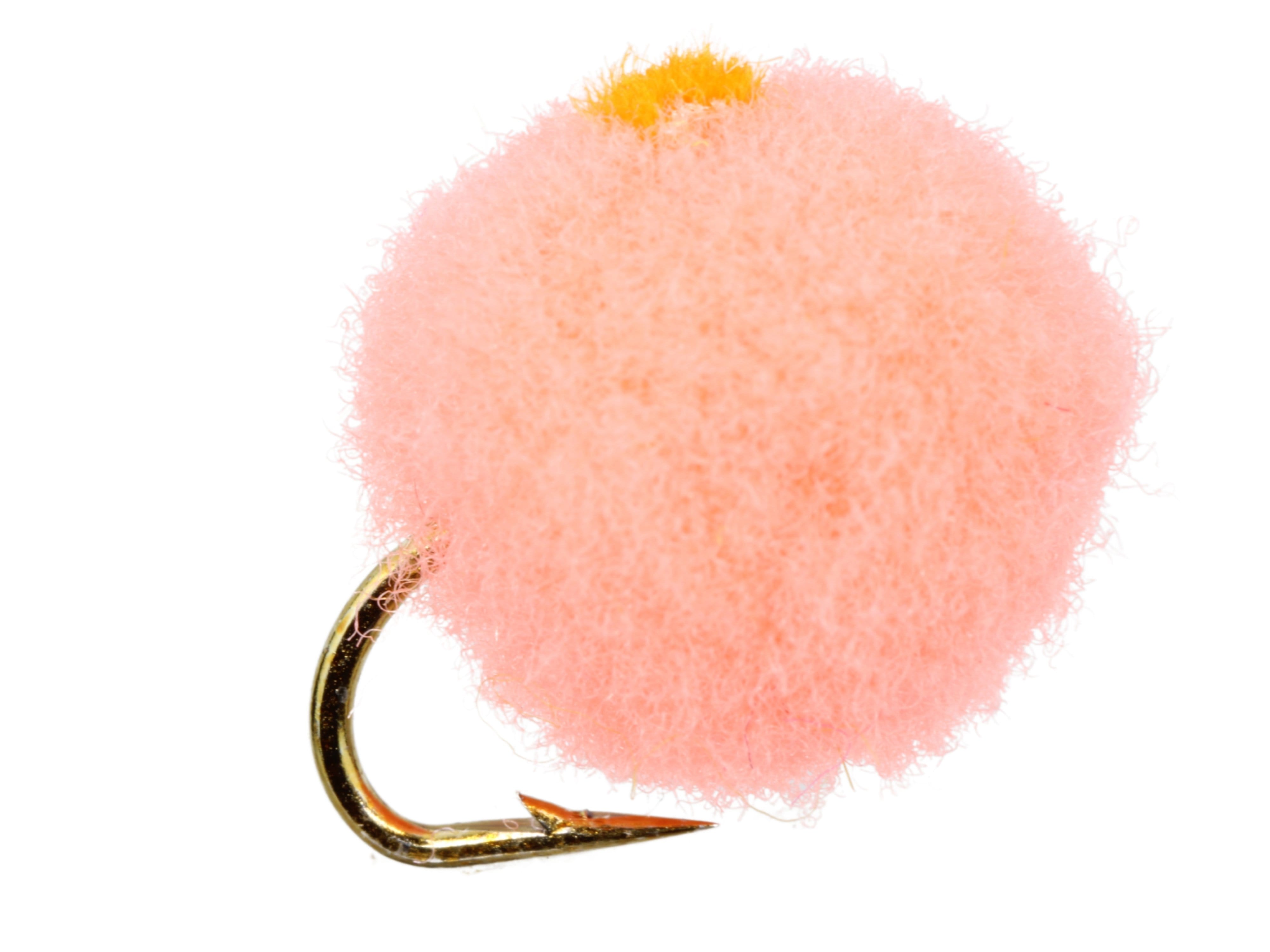 Wild Water Fly Fishing Salmon Egg with Orange Spot, Size 12, Qty. 6