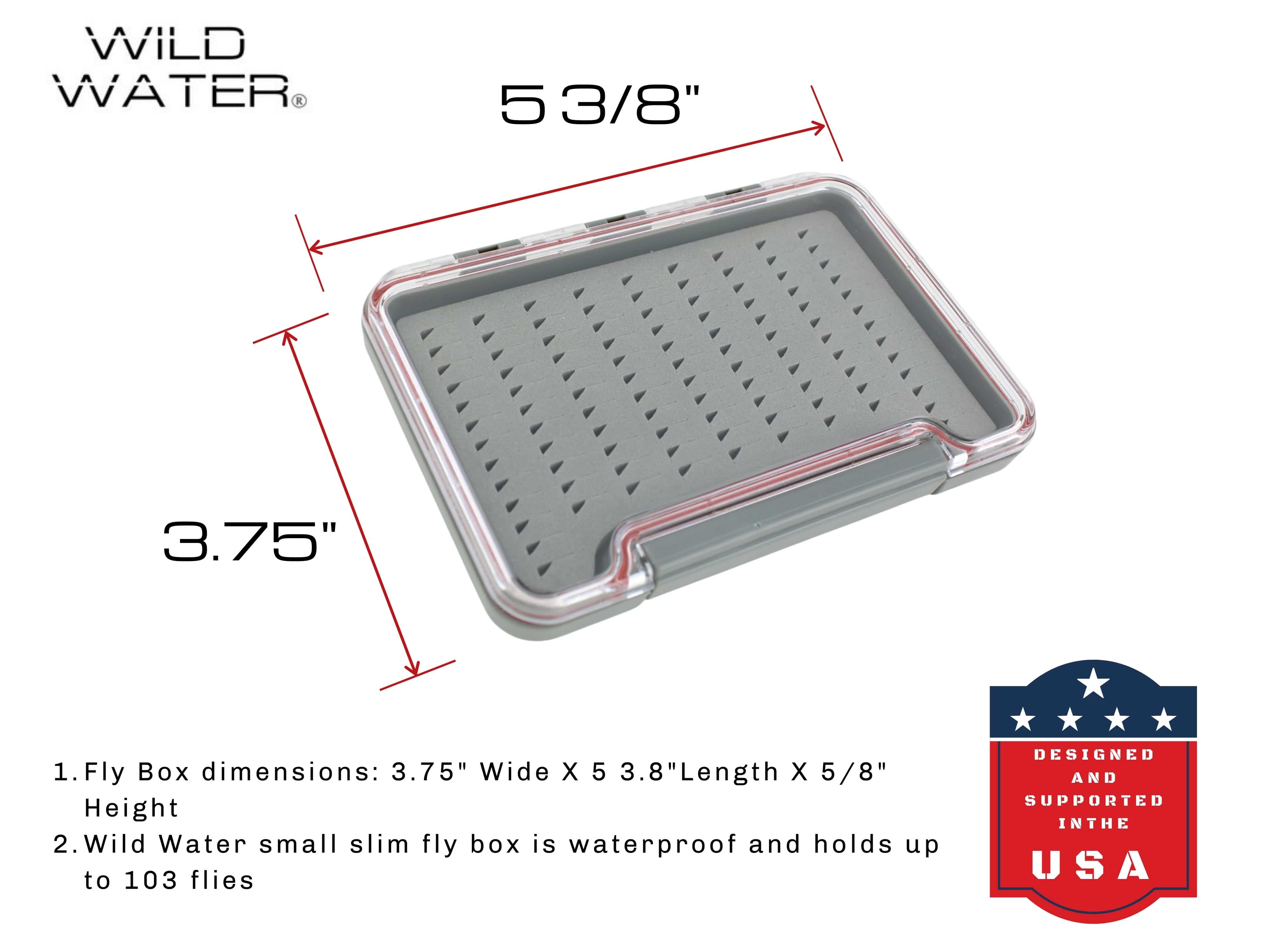 Wild Water Fly Fishing Small Thin Foam Insert Fly Box