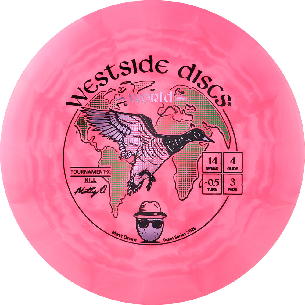 Westside Limited Edition 2026 Team Series Matt Orum Tournament-X Rill World Distance Driver Golf Disc