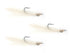 Wild Water Fly Fishing White Sea Trout Heavy Clouser Deep Diving Minnow, Size 2, Qty. 3