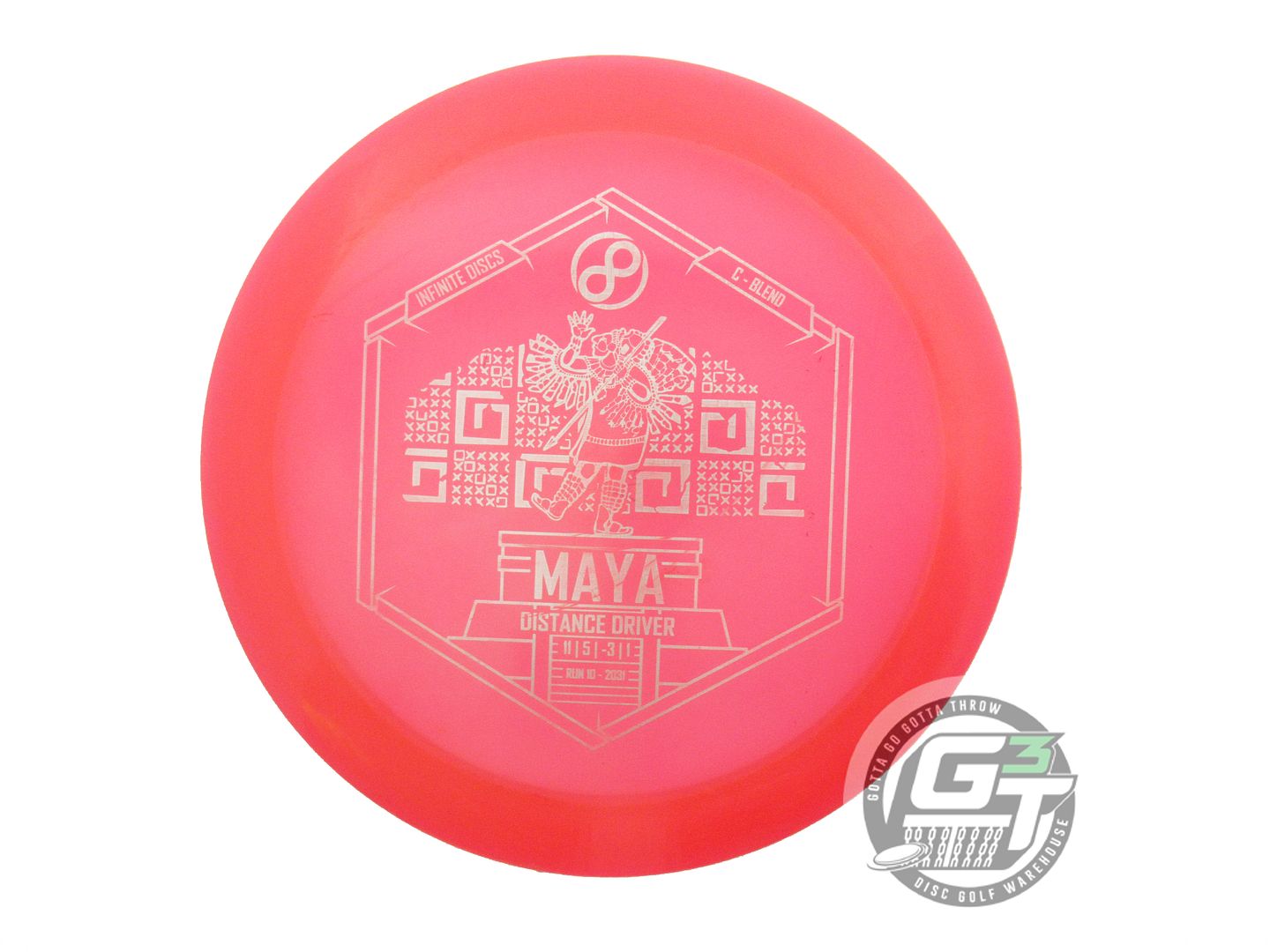 USED Infinite C-Blend Maya 174g Pink Bamboo Foil Distance Driver Golf Disc
