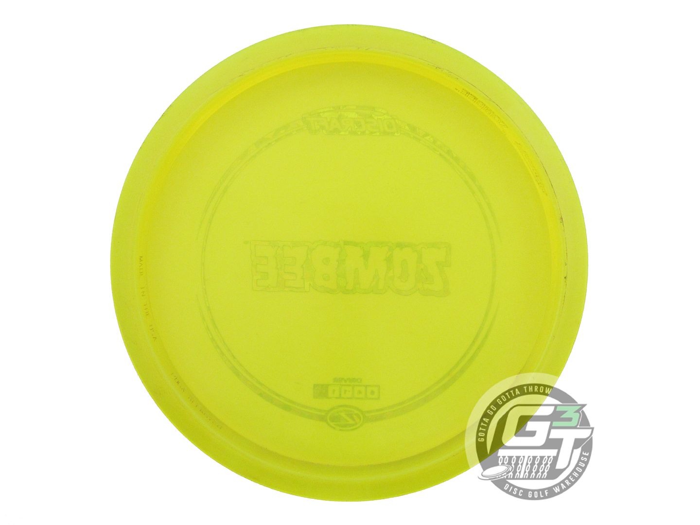 USED Discraft Z Zombee 177g Yellow Teal Shatter Foil Fairway Driver Golf Disc