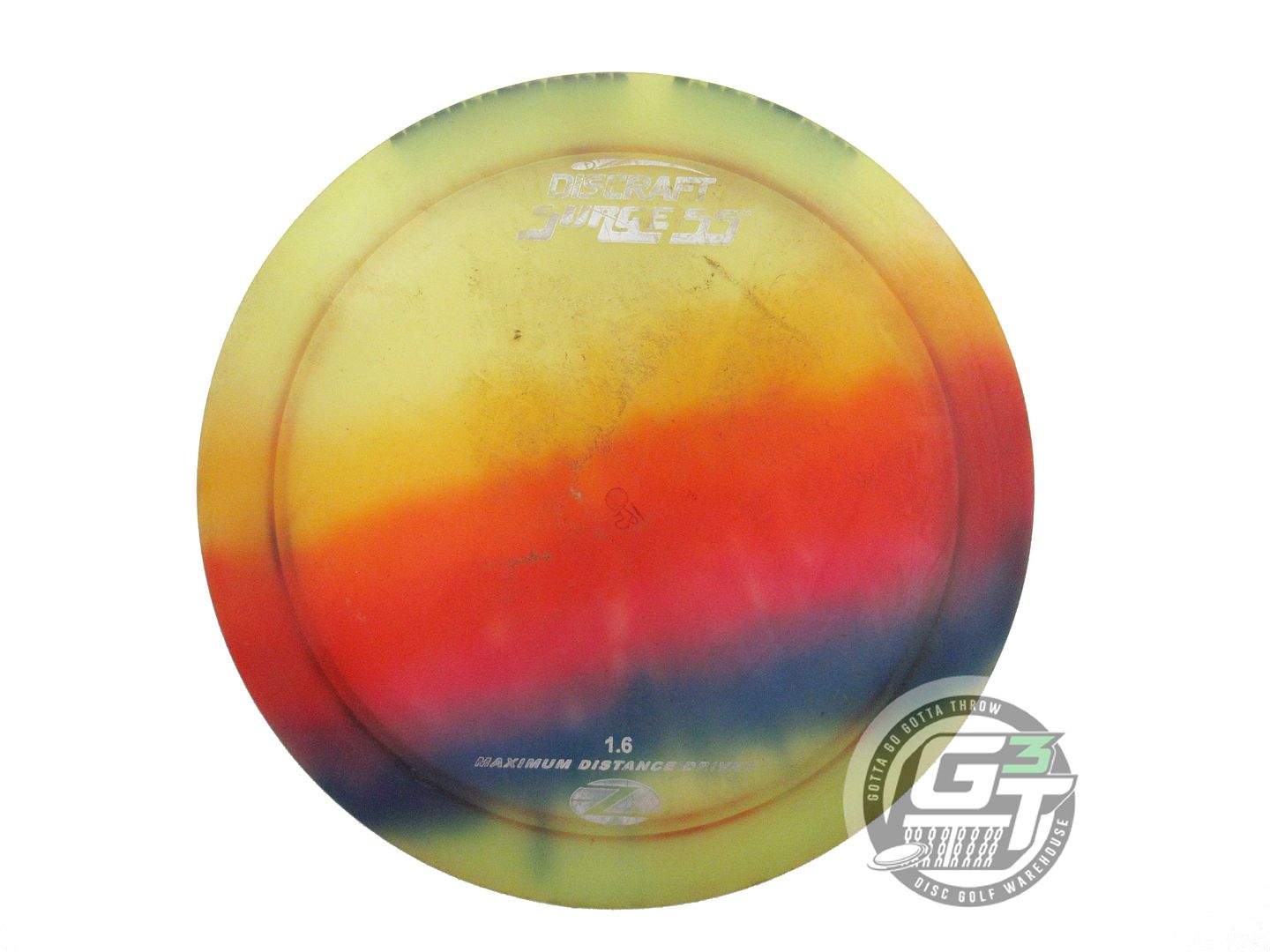 USED Discraft FlyDye Z Surge SS 166g Rainbow Distance Driver Golf Disc