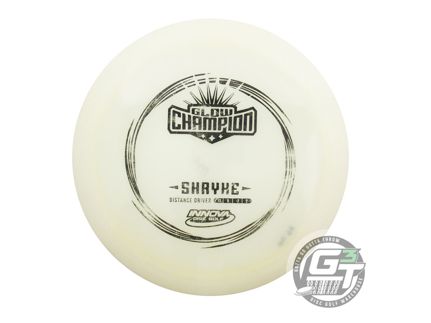 USED Innova Champion Glow Shryke 175g Black Stamp Distance Driver Golf Disc